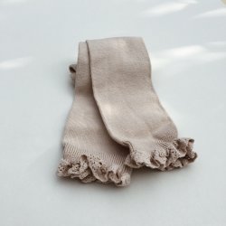 Cndor Knstrmper med fransk blonde - Stone