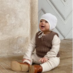 �kounger Ribvest - Merino - Hazel