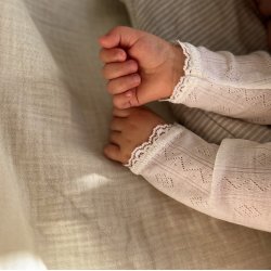 Joha - Body Pointelle L/ - Uld/silke 