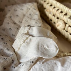 Cndor Ankelstrmper med muslingekant - Cava