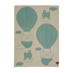 Klippan Uldtppe - Balloon Blue/Beige