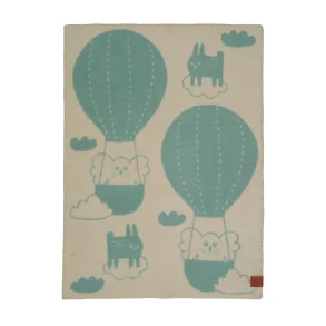 Klippan Uldtppe - Balloon Blue/Beige