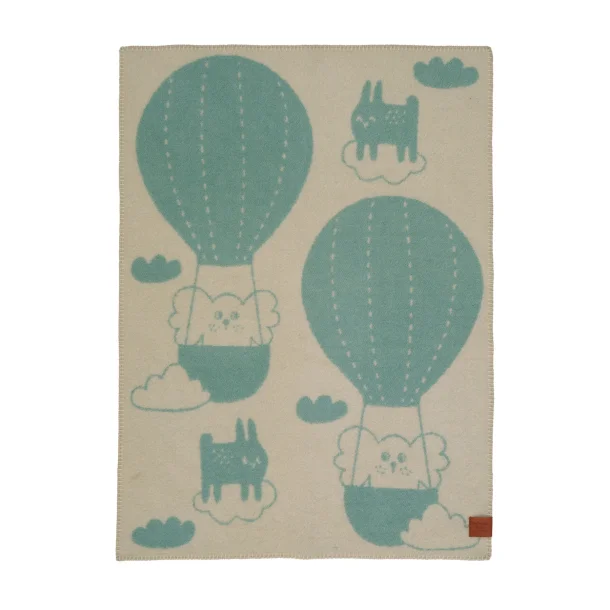 Klippan Uldtppe - Balloon Blue/Beige