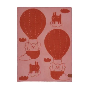 Klippan Uldtppe - Balloon Pink/Rust