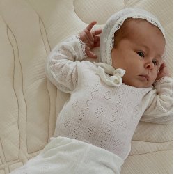 Joha - Kyse Pointelle - Uld/silke