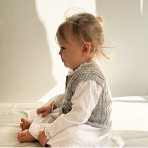 �kounger Ribvest - Merino - Light Grey