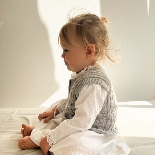 �kounger Ribvest - Merino - Light Grey