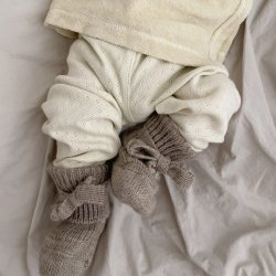 Hirsch kologiske Babyuldsokker - Valnd