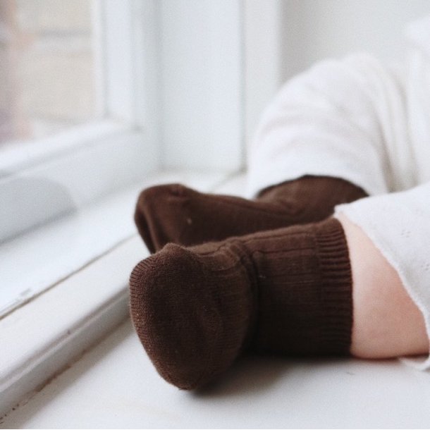 Cndor Ankelstrmper Rib - Brown