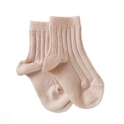 Cndor Ankelstrmper Rib - Light Rose