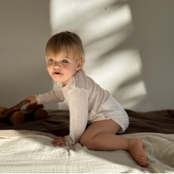 Joha - Body Pointelle L/ - Uld/silke 