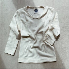 Cosilana Bluse L/ - Uld/Silke/Bomuld - Natur