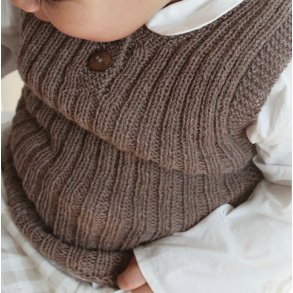 �kounger Ribvest - Merino - Hazel