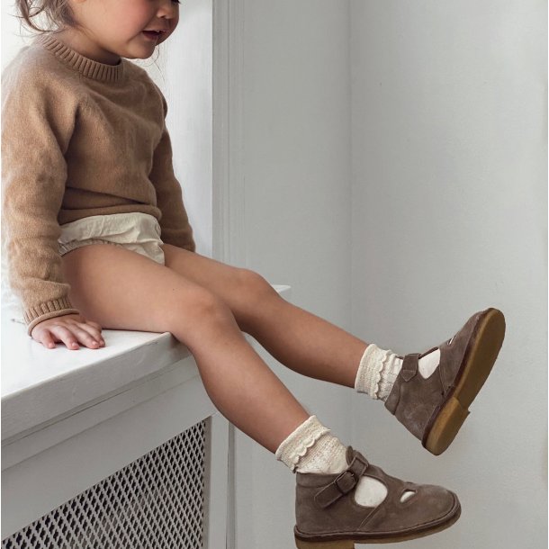 Cndor Ankelstrmper med muslingekant - Cava