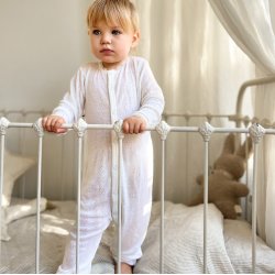 Joha - Jumpsuit Pointelle - Uld/silke