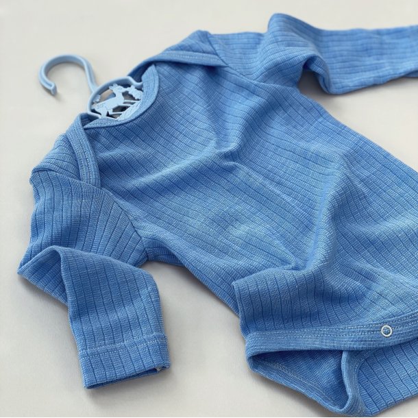 Cosilana Body L/ - Uld/Silke/Bomuld - Blue