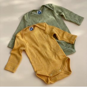 Cosilana Body L/ - Uld/Silke/Bomuld - Yellow