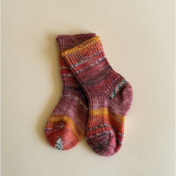 Hirsch kologiske Uldsokker - Multifarvet - Pink