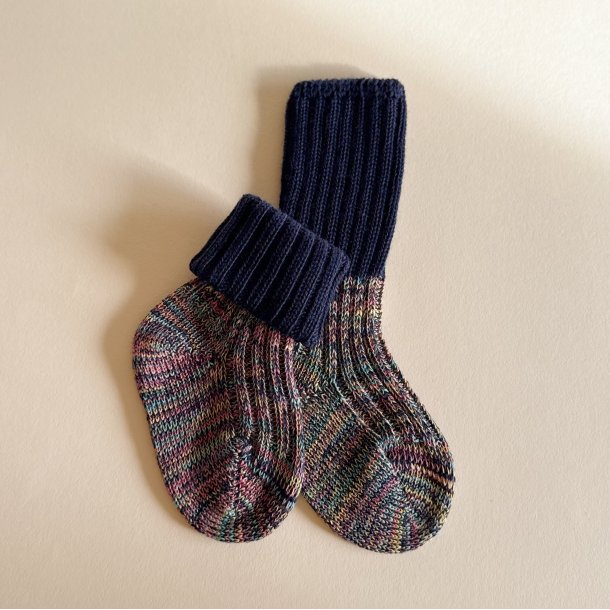 Grdo Uldsokker - Multifarvet/Navy - Uld/Bomuld