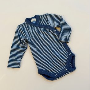 Cosilana Wrap Body - Uld/Silke - Navy/Natur