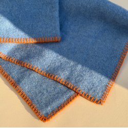 Klippan Uldtppe - Blue/Orange