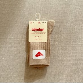 C�ndor Ankelstr�mper Rib - Nougat - Lys Brunmeleret