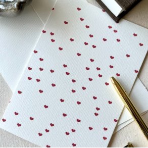 Lignes Bleues Kort - Amour Rouge