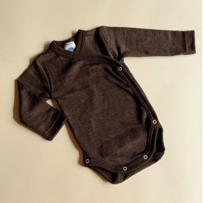 Cosilana Wrap Body - Uld/Silke - Brown
