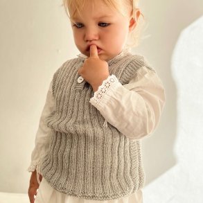Monmilo Ribvest - Merino - Light Grey