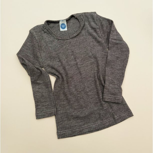Cosilana Bluse - Uld/Silke/Bomuld - Brown