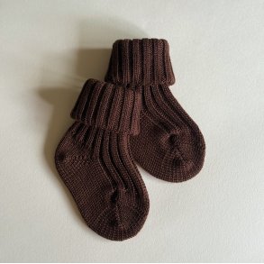 Gr�do Uldsokker Baby - Brown