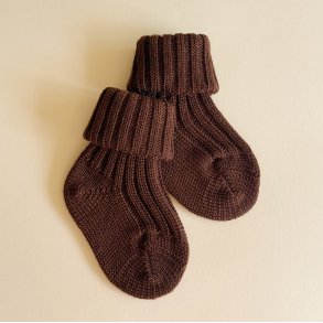 Gr�do Uldsokker Baby - Brown