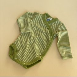 Cosilana Wrap Body - Uld/Silke - Green/Natur