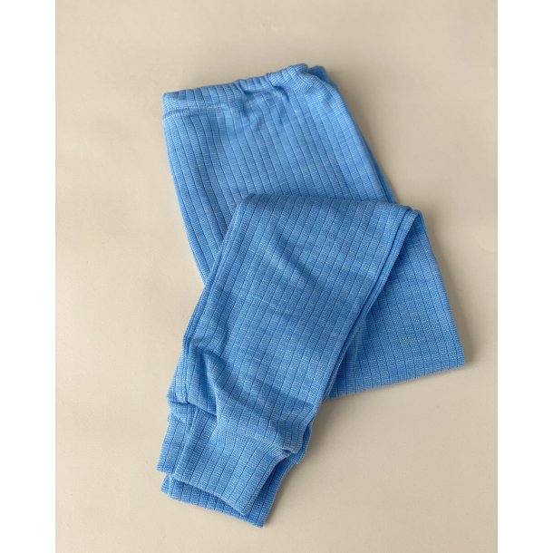 Cosilana Leggings - Uld/Silke/Bomuld - Blue