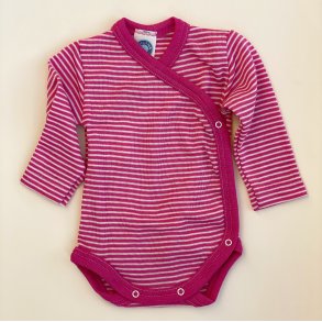 Cosilana Wrap Body - Uld/Silke - Pink/Natur