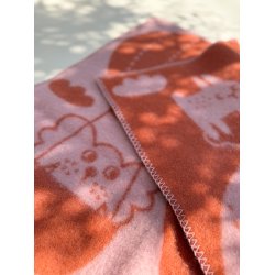 Klippan Uldtppe - Balloon Pink/Rust