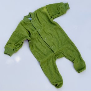 Cosilana Sleep Suit - MED FDDER - 100% Uld - Green
