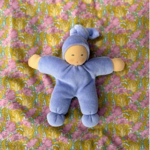 Nanchen Natur Pimpel Velour - Lavendel