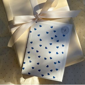 Lignes Bleues Kort - Petit Coeurs Bleus