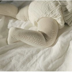 Cndor Strmpebukser med hulmnster - Linen