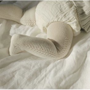 Cndor Strmpebukser med hulmnster - Linen