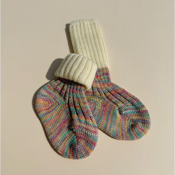 Grdo Uldsokker - Multifarvet/Natur - Uld/bomuld