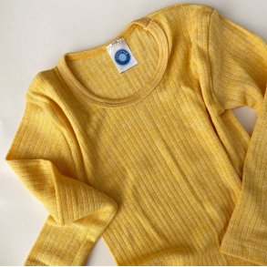 Cosilana Bluse - Uld/Silke/Bomuld - Yellow