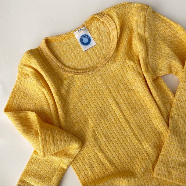 Cosilana Bluse - Uld/Silke/Bomuld - Yellow