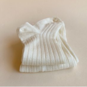 Cndor Uld Strmpebukser Rib Extrafine - Cream