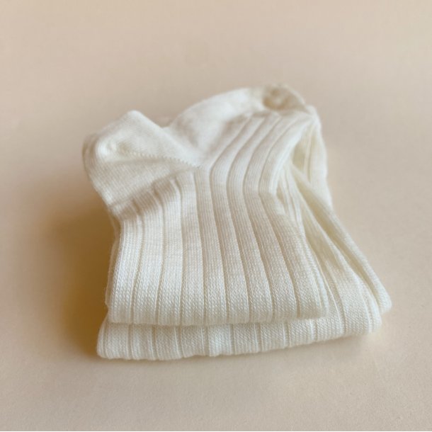 Cndor Uld Strmpebukser Rib Extrafine - Cream