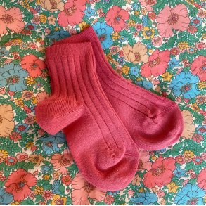 Cndor Ankelstrmper Rib - Berry