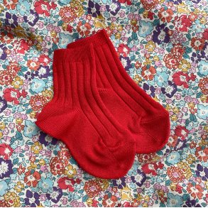 Cndor Ankelstrmper Rib - Red