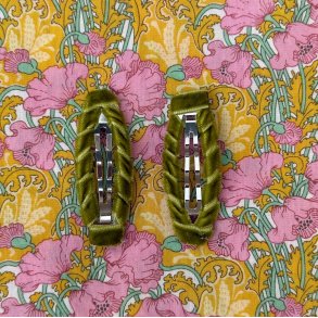 By Str - Snapclips - Velvet Olive - 2-pak