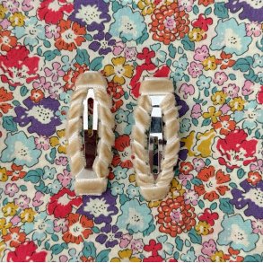 By Str - Snapclips - Velvet Beige - 2-pak